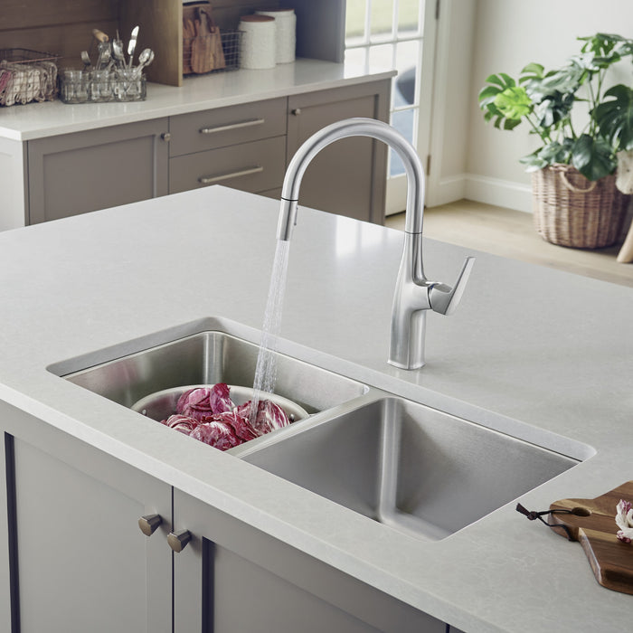 Blanco 442768 Formera 33" 50/50 Double Bowl Undermount Stainless Steel Kitchen Sink