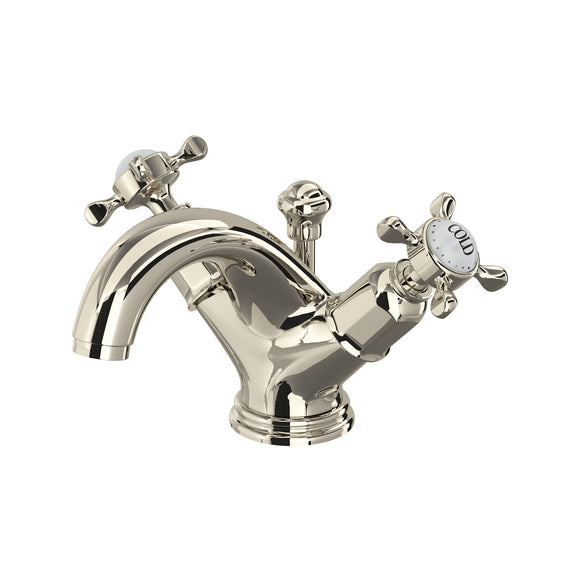 Rohl U.3626X-PN-2 Perrin and Rowe Edwardian Single Hole Dual Handle Bathroom Faucet