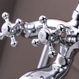 ANZZI FS-AZ0052CH Tugela 3-Handle Claw Foot Tub Faucet with Hand Shower in Polished Chrome