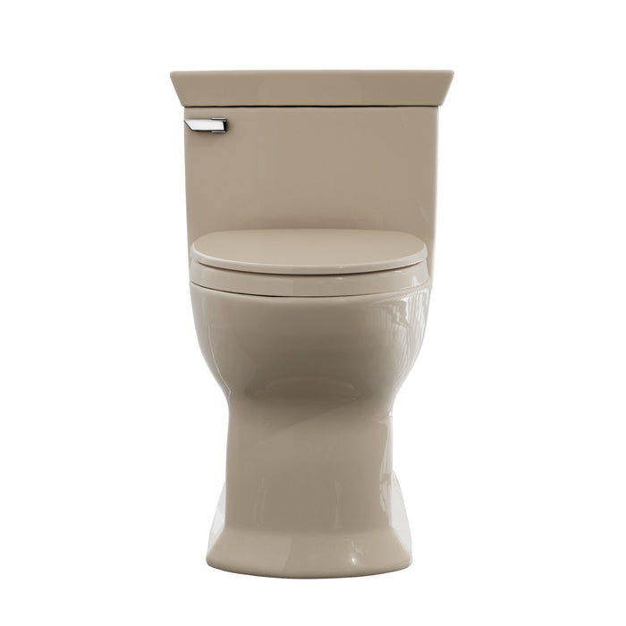 TOTO MS964124CEFG#03 Soiree One Piece Elongated 1.28 GPF Universal Height Skirted Toilet, Bone
