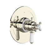 Rohl U.TEW23W1L-PN Perrin and Rowe Edwardian 1/2" Thermostatic and Pressure Balance Shower Trim