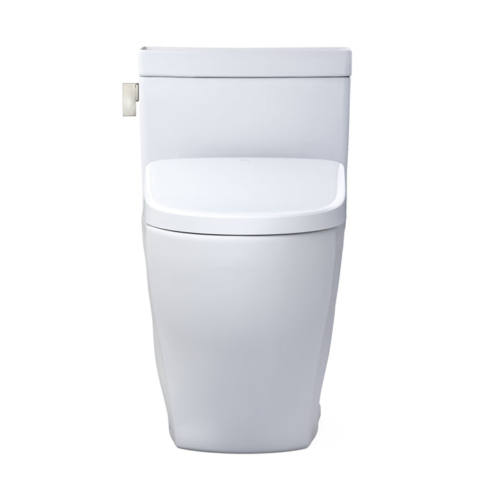TOTO MW6244726CEFG#01 WASHLET+ Legato One-Piece Toilet and WASHLET S7 Bidet Seat, Cotton White