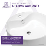 ANZZI LS-AZ129 Vitruvius Series Ceramic Vessel Sink in White