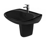 TOTO LHT242#51 Prominence Oval Wall-Mount Bathroom Sink and Shroud for Single Hole Faucets, Ebony