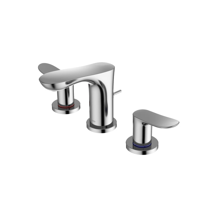 TOTO TLG01201U#CP GO Series Two Handle Widespread Bathroom Sink Faucet with Drain Assembly, Polished Chrome