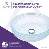 ANZZI LS-AZ064 Canta Series Deco-Glass Vessel Sink in Lustrous Translucent Crystal