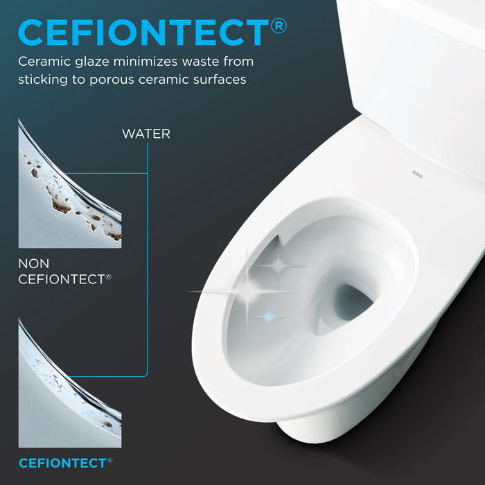TOTO CWT449249CMFG#MS SP Wall-Hung Square Toilet and DuoFit In-Wall Dual-Flush Tank System