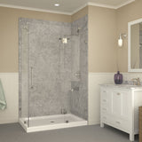 ANZZI SB-AZ022L Port 36 x 48" Double Threshold Shower Base in White