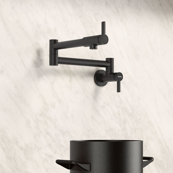 Blanco 527486 Culina II Wall-Mounted Pot Filler - Matte Black