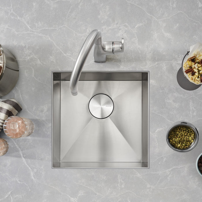 Blanco 443049 Quatrus R0 17" Stainless Steel Undermount Bar Sink