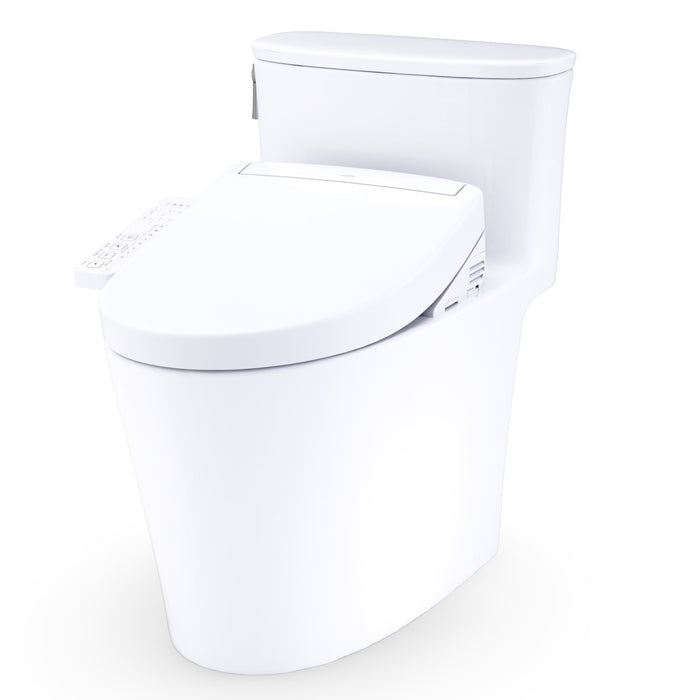 TOTO MW6863346CUFG#01 Aurora 1G WASHLET+ S2 One-Piece Elongated 1.0 GPF Universal Height Toilet