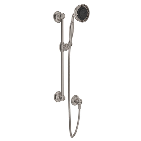 House of Rohl 1311STN Handshower Set with 22" Slide Bar and 3-Function Handshower