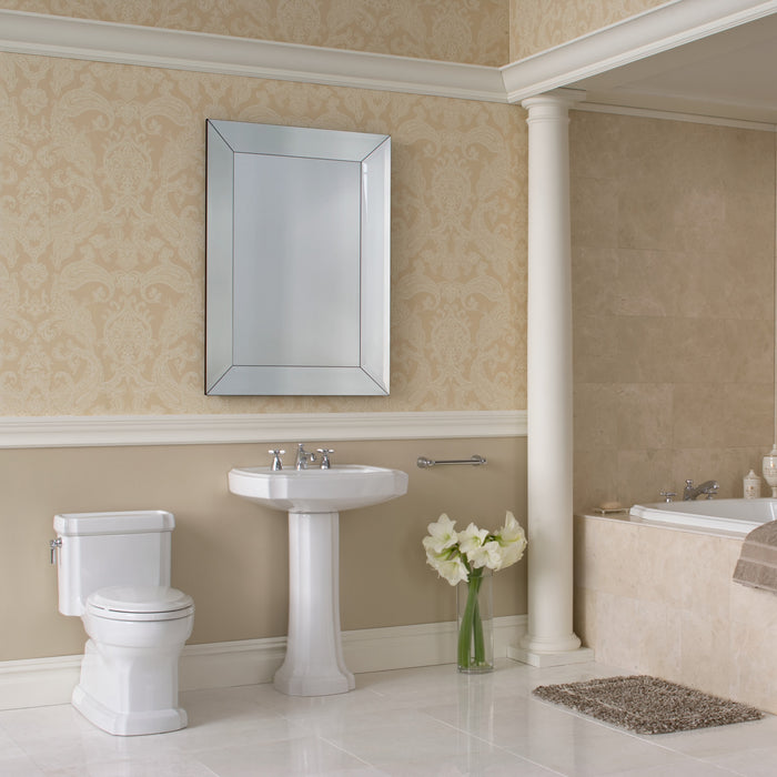 TOTO MS974224CEFG#11 Eco Guinevere Elongated 1.28 GPF Universal Height Skirted Toilet SoftClose Seat, Colonial White