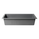 ALFI Brand AB3418SBUM-T Titanium 33" Granite Composite Workstation Single Bowl Undermount Sink