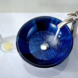 ANZZI LS-AZ051 Meno Series Deco-Glass Vessel Sink in Lustrous Blue