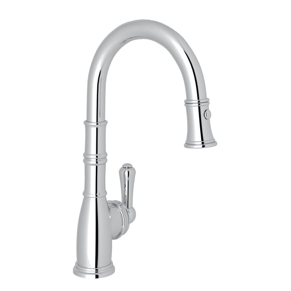 Rohl U.4743APC-2 Perrin and Rowe Georgian Era Pulldown Bar and Food Prep Faucet