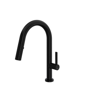 House of Rohl TE65D1LMMB Tenerife Pull-Down Bar and Food Prep Kitchen Faucet with C-Spout