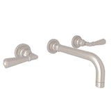 House of Rohl A2307LMSTNTO-2 San Giovanni Wall Mount Widespread Bathroom Faucet