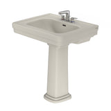 TOTO LPT530.4N#12 Promenade 27-1/2" x 22-1/4" Pedestal Bathroom Sink for 4" Center Faucets, Sedona Beige