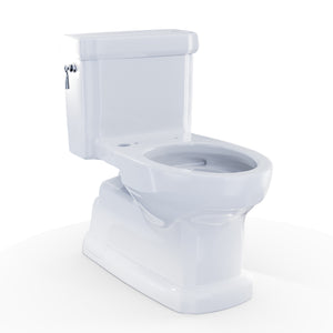 TOTO Eco Guinevere WASHLET+ Ready Elongated 1.28 GPF Universal Height Skirted Toilet with CEFIONTECT, Cotton White - CST974CEFGAT40#01