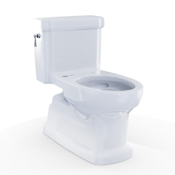 TOTO Eco Guinevere WASHLET+ Ready Elongated 1.28 GPF Universal Height Skirted Toilet with CEFIONTECT, Cotton White - CST974CEFGAT40#01