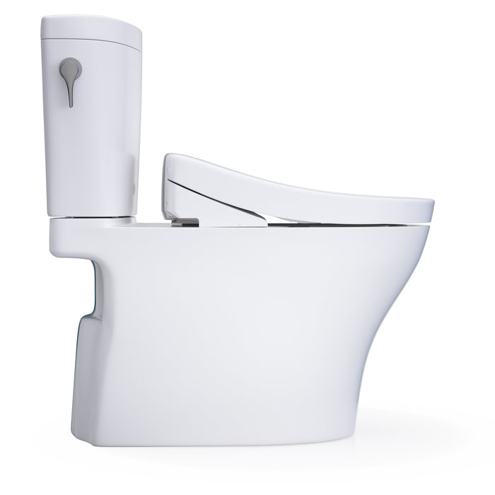 TOTO MW4483446CEMFGN#01 Washlet+ Aquia IV Arc Elongated Dual Flush Universal Height Toilet with S5 Bidet Seat