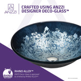 ANZZI LS-AZ212 Chrona Series Vessel Sink in Silver Burst