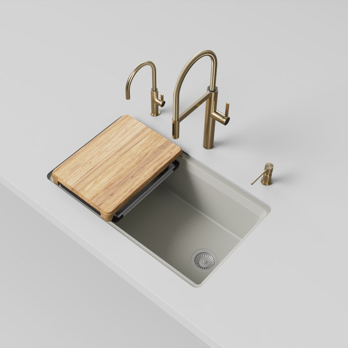 Blanco 443318 Inteos SILGRANIT 33" Single Bowl Undermount Workstation Kitchen Sink - Soft White
