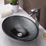 ANZZI LS-AZ035 Onyx Series Vessel Sink in Black