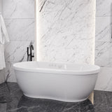 ANZZI FT-AZ102 Lori 6 ft. Whirlpool and Air Bath Tub in White