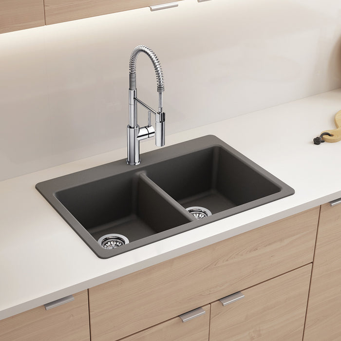 Blanco 401917 Catris Semi-Pro Pull-Down Dual-Spray Kitchen Faucet - Chrome