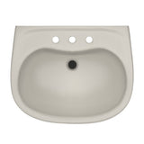 TOTO LHT241.8G#12 Supreme Oval Wall-Mount Bathroom Sink with Shroud for 8" Center Faucets, Sedona Beige