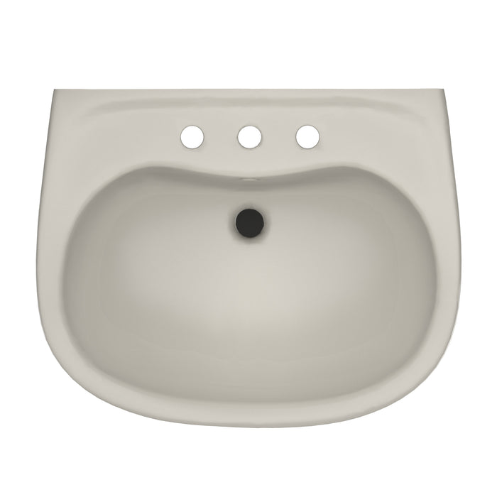 TOTO LHT241.8G#12 Supreme Oval Wall-Mount Bathroom Sink Shroud for 8 Inch Center Faucets, Sedona Beige