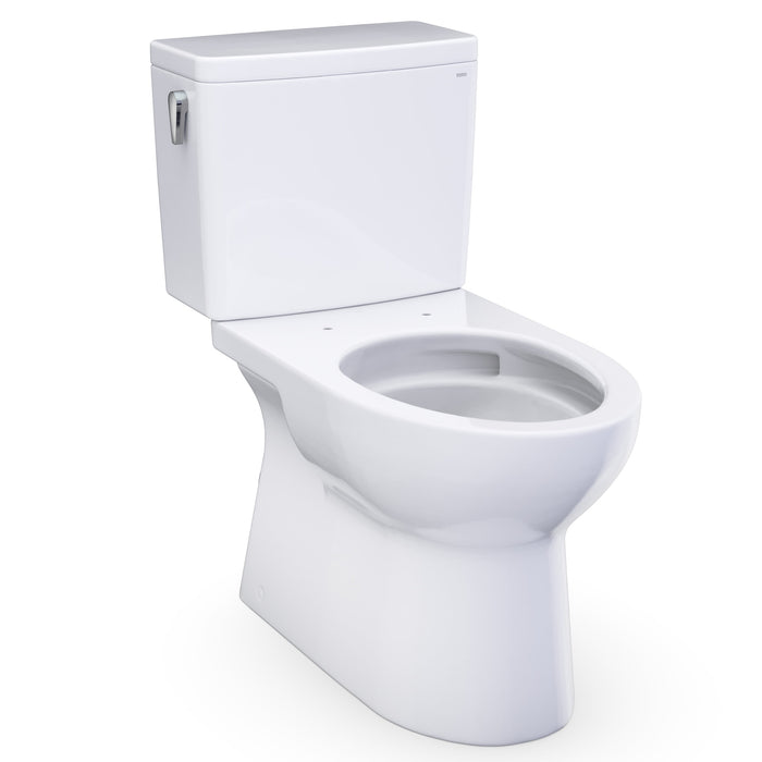 TOTO Glaston 1G Two-Piece Elongated 1.0 GPF Universal Height Toilet with CEFIONTECT, Cotton White - CST472CUFG#01