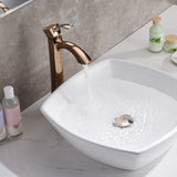 ANZZI LS-AZ119 Deux Series Ceramic Vessel Sink in White