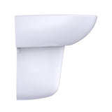 TOTO LHT241G#01 Supreme Oval Wall-Mount Bathroom Sink with Shroud for Single Hole Faucets, Cotton White