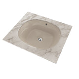 TOTO LT483G#03 Maris Oval Undermount Bathroom Sink with CEFIONTECT, Bone