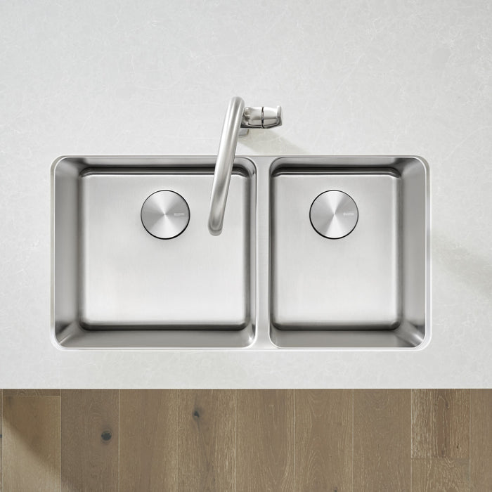 Blanco 442769 Formera 33" 60/40 Double Bowl Undermount Stainless Steel Kitchen Sink