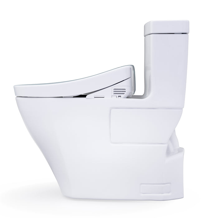TOTO MW6263346CEFG#01 Aimes One-Piece Elongated Universal Height Toilet with Washlet S2 Bidet Seat