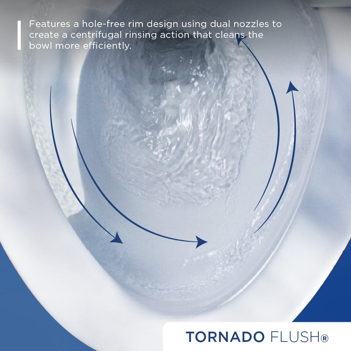 TOTO MW6863446CUFG#01 Aurora 1G WASHLET+ S5 One-Piece Elongated 1.0 GPF Universal Height Toilet