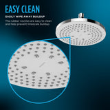 TOTO TBW07002U1#CP G Series Single Spray 10" Round Showerhead with Comfort Wave Technology