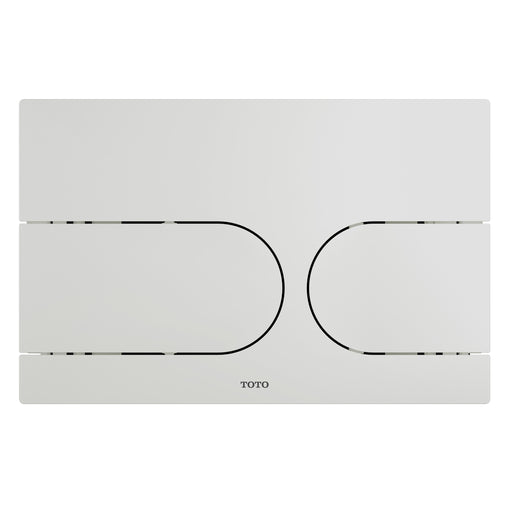 TOTO Dual Flush Round Push Button Plate for Select DuoFit In-Wall Tank Unit, White - YT970#W