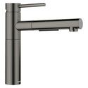 Blanco 527562 Alta II Low Arc Pull-Out Dual-Spray Kitchen Faucet - Satin Dark Steel