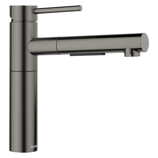 Blanco 527562 Alta II Low Arc Pull-Out Dual-Spray Kitchen Faucet - Satin Dark Steel