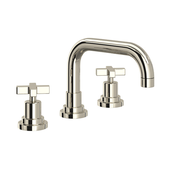 House of Rohl A2218XMPN-2 Lombardia U-Spout Widespread Bathroom Faucet