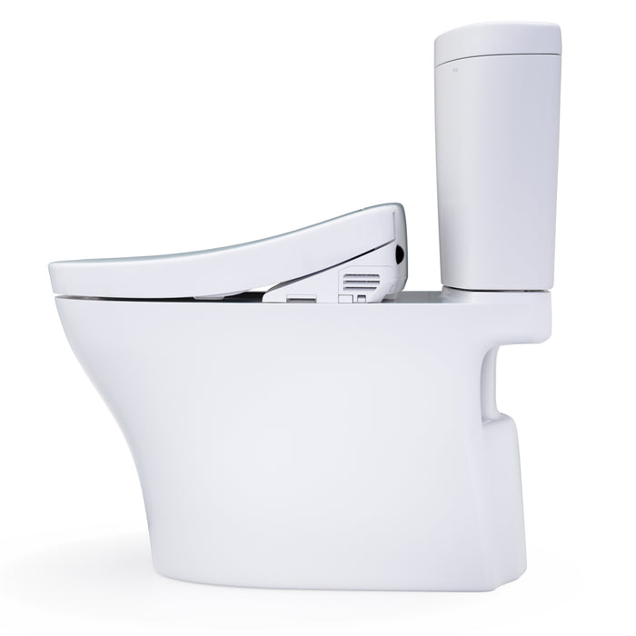 TOTO MW4483446CEMFGN#01 Washlet+ Aquia IV Arc Elongated Dual Flush Universal Height Toilet with S5 Bidet Seat