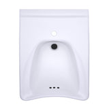 TOTO LT308#01 Commercial Wall-Mount Bathroom Sink for Single Hole Faucets, Cotton White