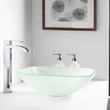 ANZZI LS-AZ8125 Victor Series Deco-Glass Vessel Sink in Lustrous Frosted Finish