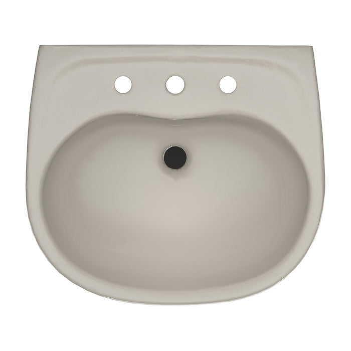 TOTO LHT241.8G#03 Supreme Oval Wall-Mount Bathroom Sink Shroud for 8 Inch Center Faucets, Bone