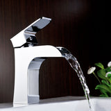 ANZZI L-AZ019 Forza Series Single Hole Single-Handle Low-Arc Bathroom Faucet in Polished Chrome